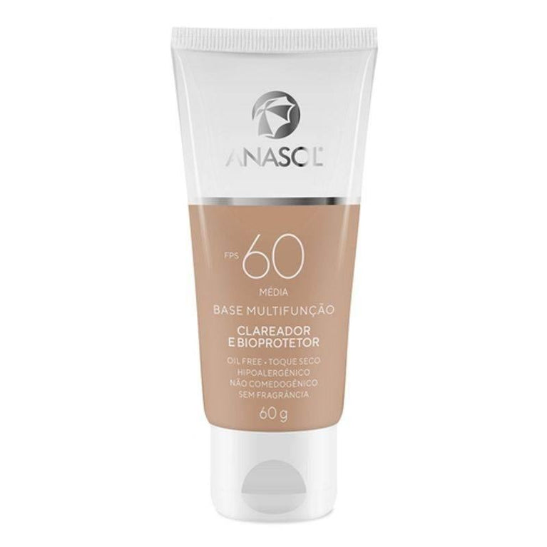 Base Multifuncao Anasol FPS 60, pele media com 60g - Drogaria Poupa Centro