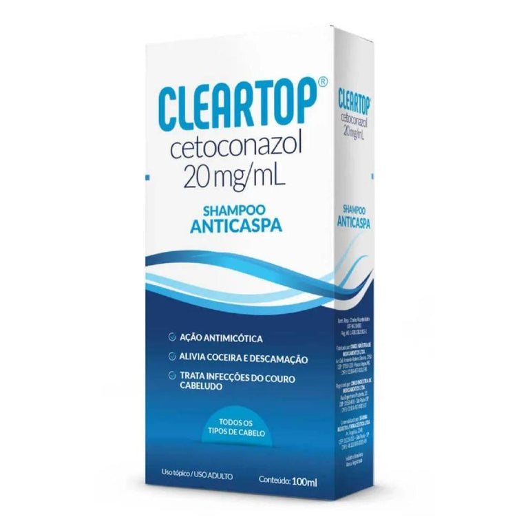 Shampoo Anticaspa Cleartop 20mg/ml 100ml Cleartop - Drogaria Poupa Centro