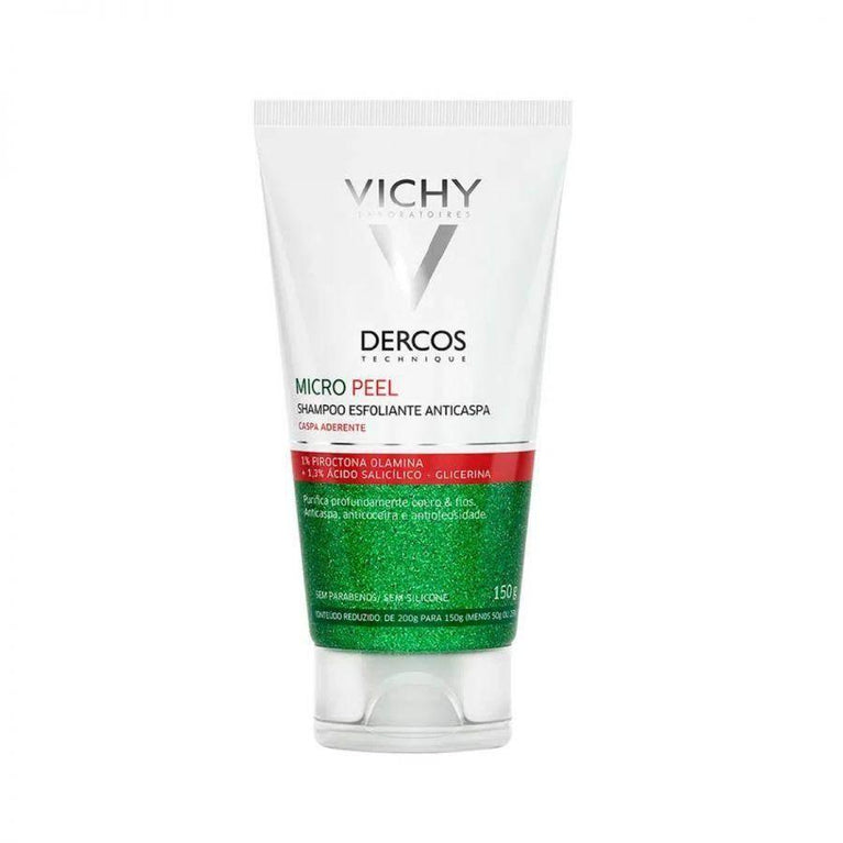 Shampoo Esfoliante Anticaspa Vichy Dercos Micro Peel 150g - Drogaria Poupa Centro