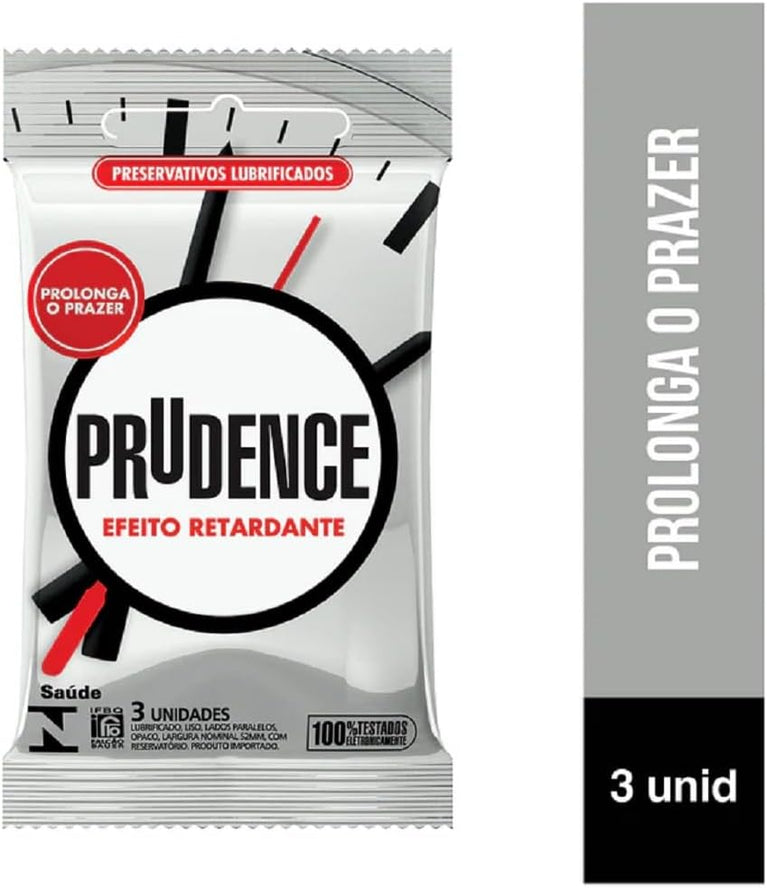 Preservativo Prudence Efeito Retardante, 3 Unidades