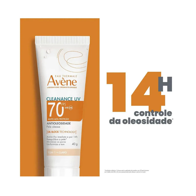 Protetor Solar Avène Cleanance Uv Fps70 Tom 1 Claro 40g