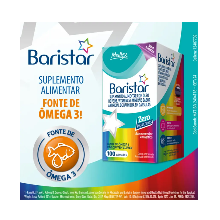 Baristar Suplemento Alimentar 100 cápsulas Medley