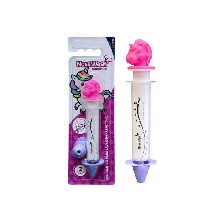 Seringa para Lavagem Nasal Nosewash Unicórnio 10ml - Drogaria Poupa Centro