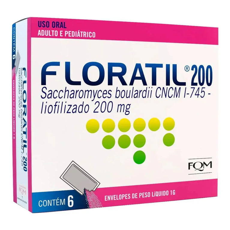 Floratil 200mg/g – Caixa com 6 Envelopes com 1g de Pó para Solução Oral - Drogaria Poupa Centro