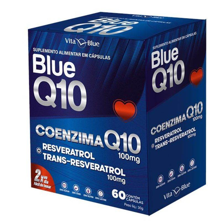 Blue Q10 Coenzima 60 Cápsulas Vita Blue - Drogaria Poupa Centro