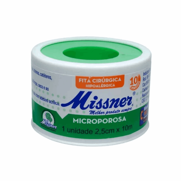 Fita Microporosa Missner 2,5cm x 10 Metros