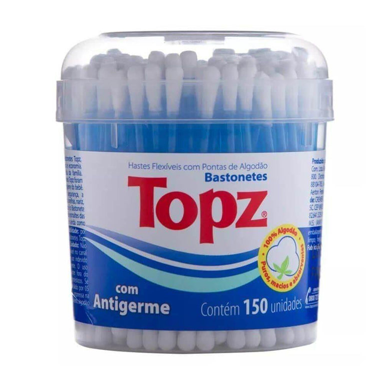 Hastes Flexiveis Topz Pote 150 Unidades - Drogaria Poupa Centro