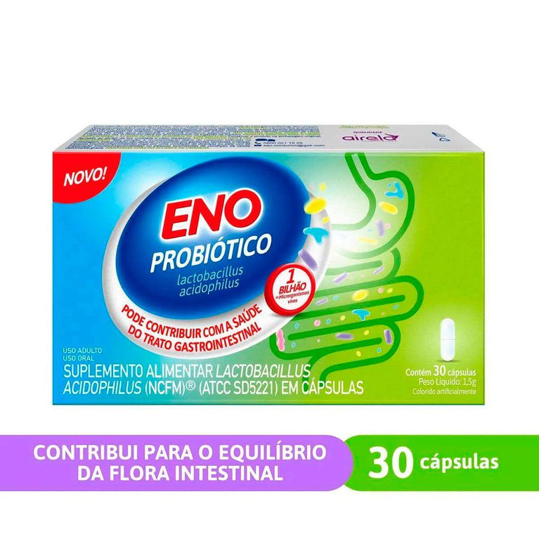 Eno Probiótico 30 cápsulas - Drogaria Poupa Centro
