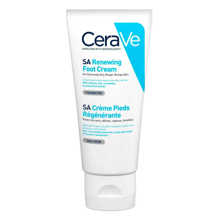 Creme CeraVe SA Renovador para os Pés Esfoliação e Hidratação com Ácido Salicílico 88ml