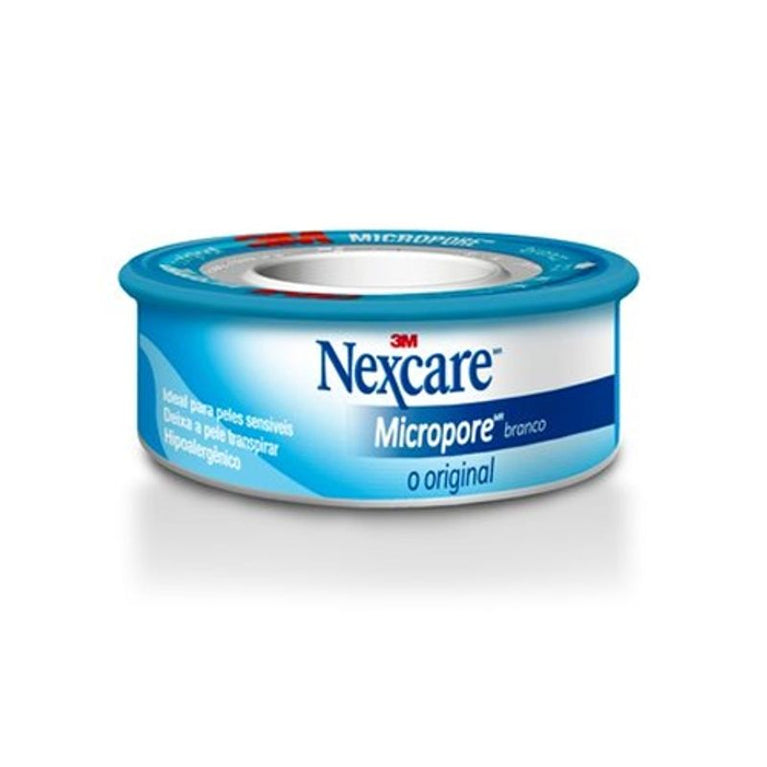 Fita Micropore Nexcare Original Branca com 1 rolo de 12mmx4,5m