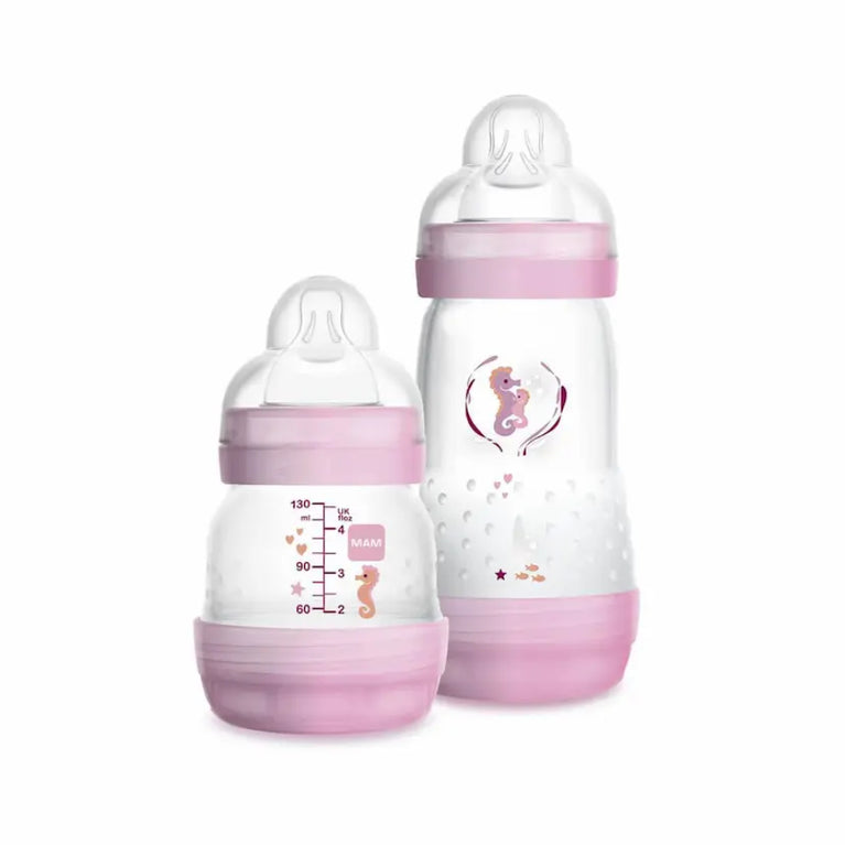 Kit Mamadeira MAM Easy Start Rosa - 2 unidades