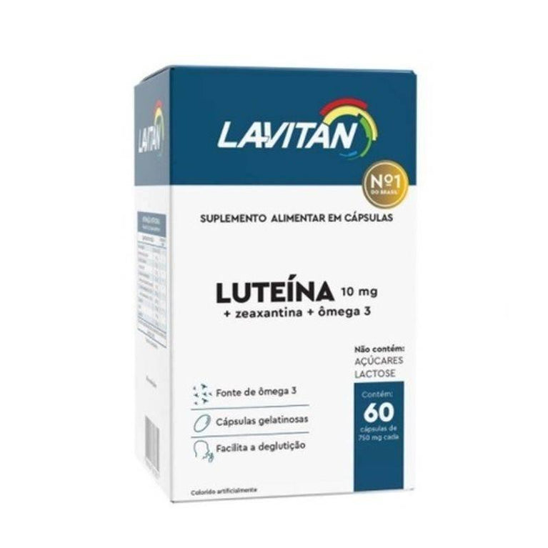 Lavitan Luteína 10mg Com 60 Cápsulas - Drogaria Poupa Centro