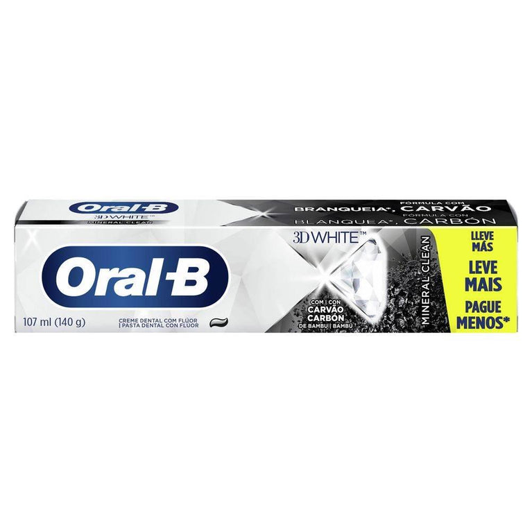 Creme Dental Oral-B 3D White Mineral Clean 140g - Drogaria Poupa Centro