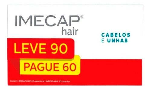 Imecap Hair Cabelos E Unhas Leve 90 Pague 60 Cápsulas - Drogaria Poupa Centro