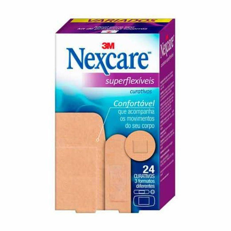 Curativo Nexcare C/24 Superflexiveis 3 Formatos - Drogaria Poupa Centro