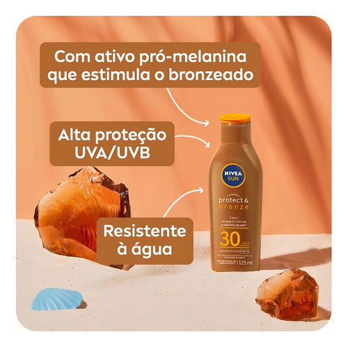 Protetor Solar Sun Protect & Bronze Fps30 125ml Nivea