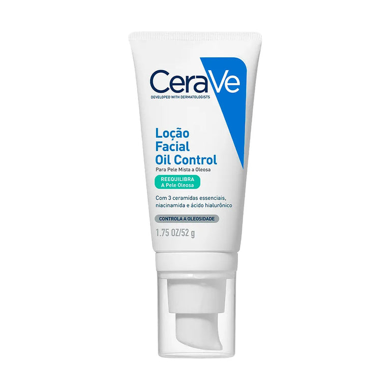 Loção Hidratante Facial CeraVe Oil Control Hidratação Sem Oleosidade com Ácido Hialurônico 52g