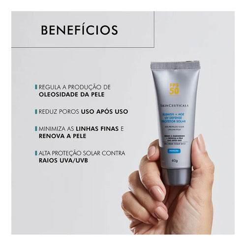 Protetor Skinceuticals Blemish + Age Uv Defense Fp50 - 40g - Drogaria Poupa Centro