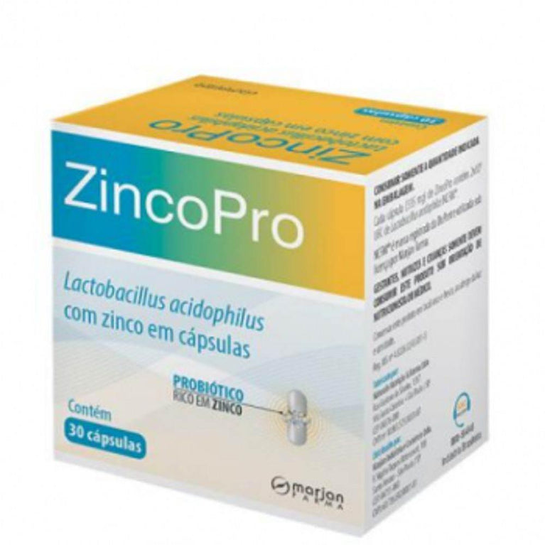 Probiótico ZincoPro Com 30 Cápsulas - Drogaria Poupa Centro