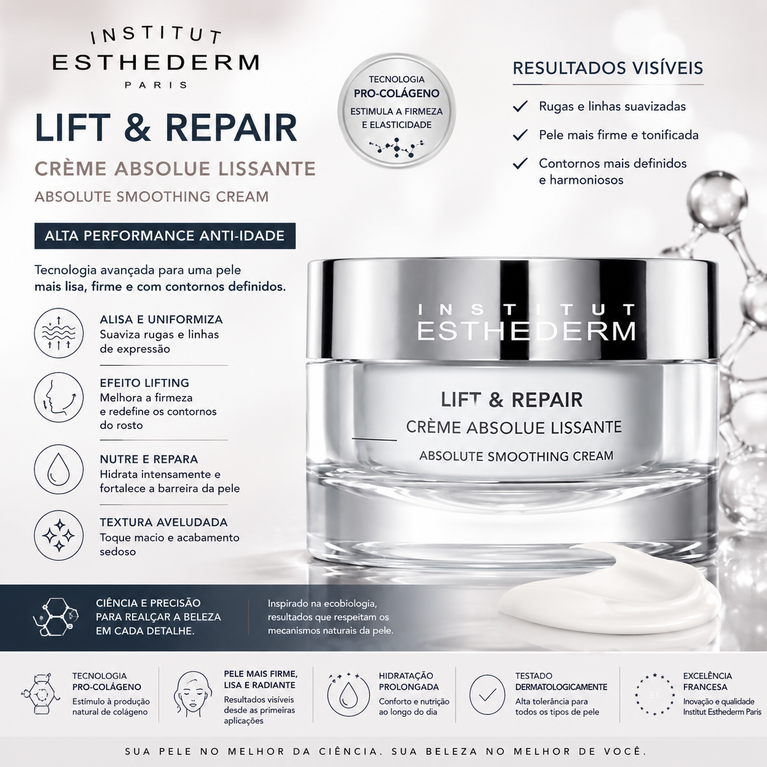 Creme Anti-Idade para Pescoço e Colo Esthederm Lift & Repair 50ml