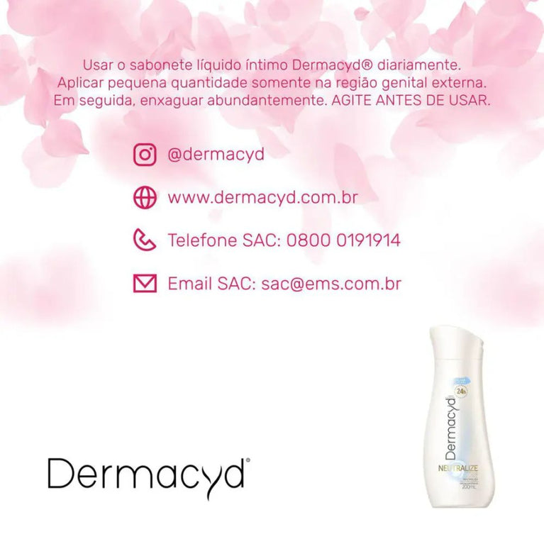 Sabonete Líquido Íntimo Dermacyd Pro-Bio Neutralize com 200ml