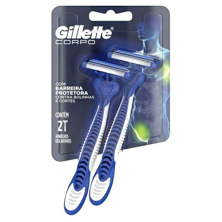 Aparelho Gillette Corpo C/ 2 - Drogaria Poupa Centro