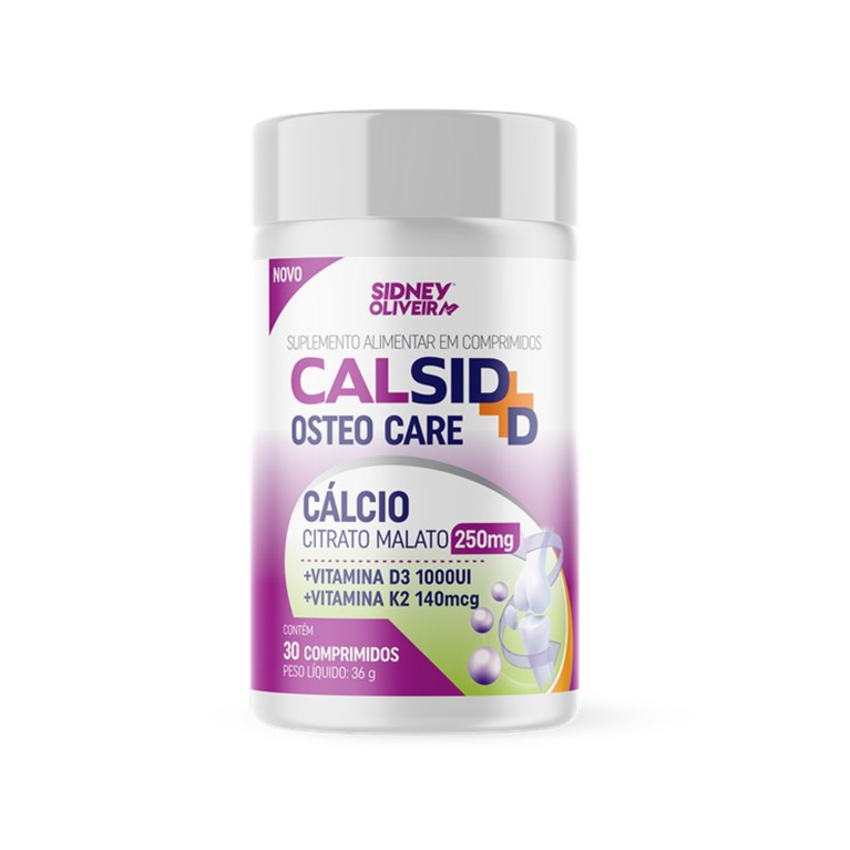 Calsid + D Osteo Care 30 comprimidos Sidney Oliveira VALIDADE 08/2026