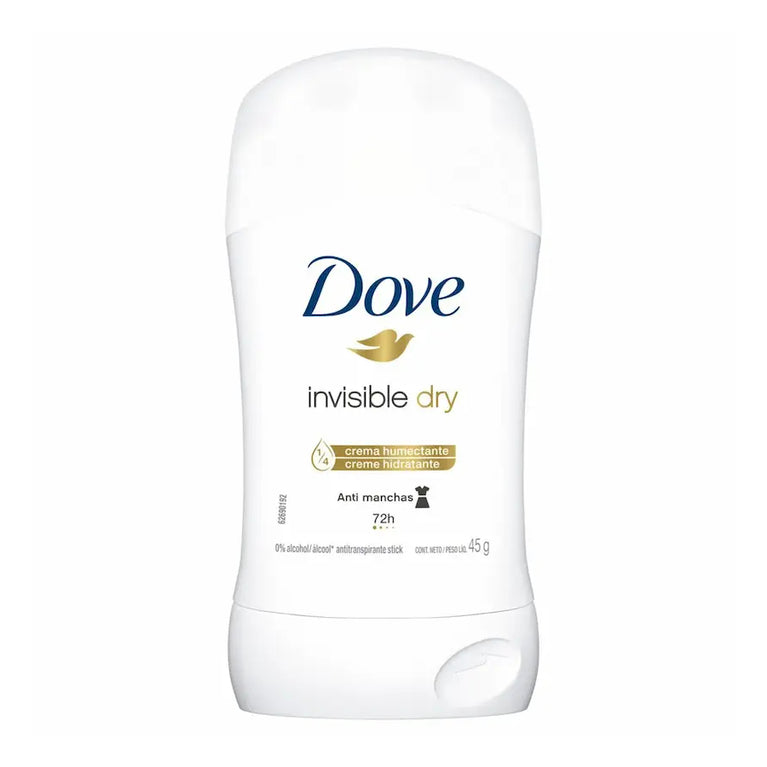 Desodorante Antitranspirante Stick Dove Invisible Dry 72h 45g