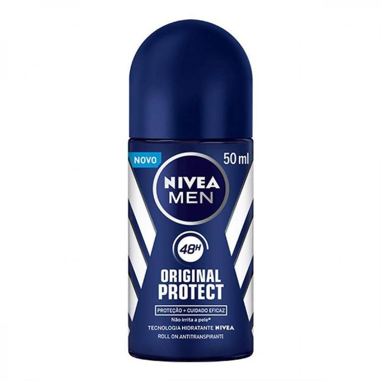 Desodorante Roll-On Nivea 50ml Original Protect Masculino - Drogaria Poupa Centro