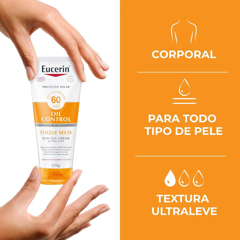 EUCERIN OIL CONTROL 60FPS 200G - Drogaria Poupa Centro