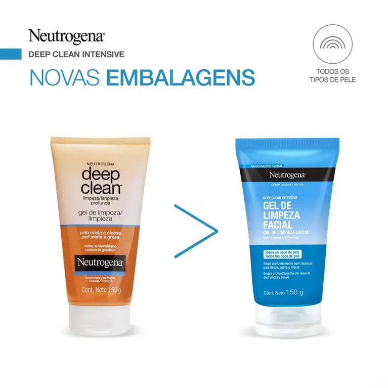 Gel De Limpeza Facial Neutrogena Deep Clean Limpeza Profunda - 150g