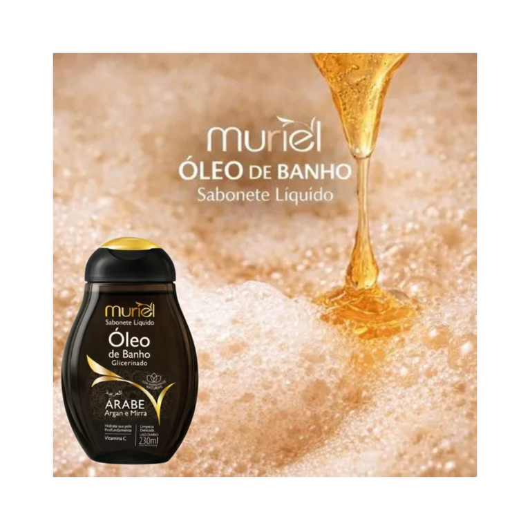 Sabonete Líquido Muriel Óleo de Banho Glicerinado Árabe 230ml