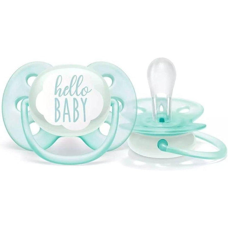Chupeta Avent Ultra Soft 0-6 Meses Azul Decorada - Drogaria Poupa Centro