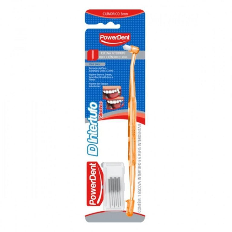 Escova Dental Powerdent Inter C/Refil - Drogaria Poupa Centro