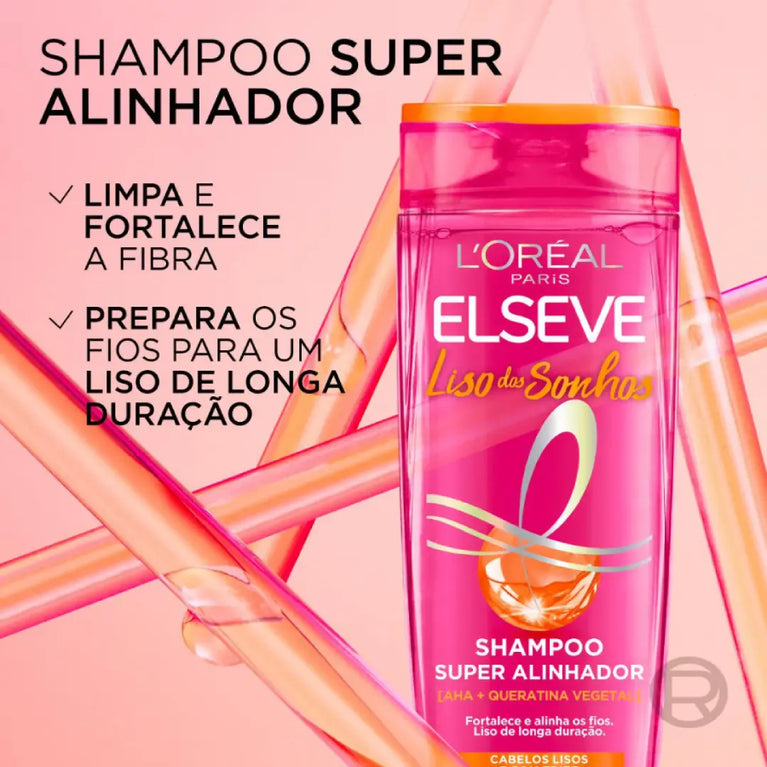 Shampoo Super Alinhador Elseve Liso dos Sonhos 200ml