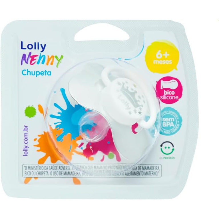 Chupeta Tipo Borboleta Sil R T2 N, Lolly, Neutro