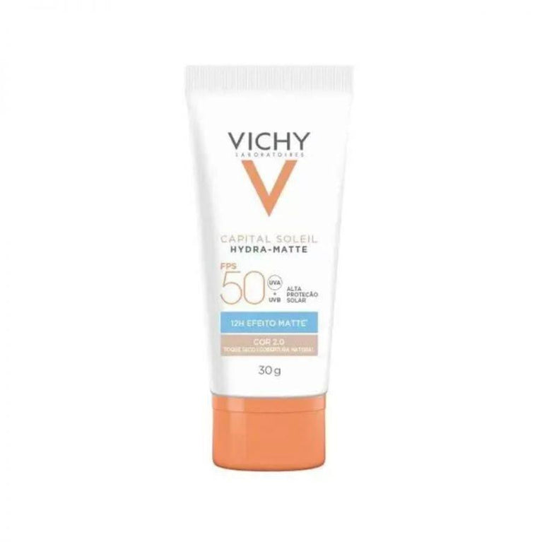 Protetor Solar Facial Capital Soleil Hydra-Matte 2.0 Vichy FPS 50 Com 30g - Drogaria Poupa Centro