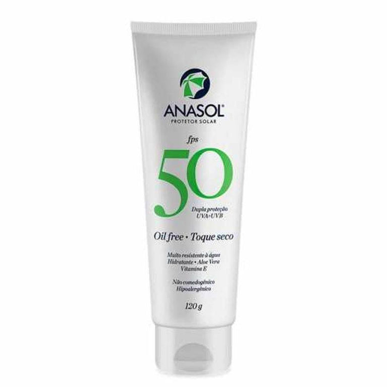 Protetor Solar Corporal Anasol FPS 50 Loção 120g - Drogaria Poupa Centro