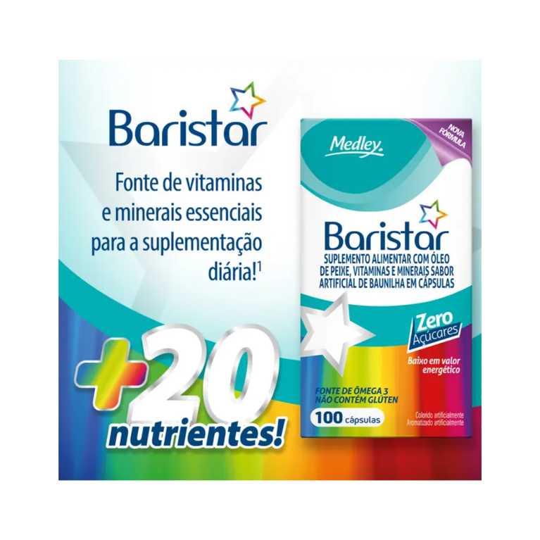 Baristar Suplemento Alimentar 100 cápsulas Medley