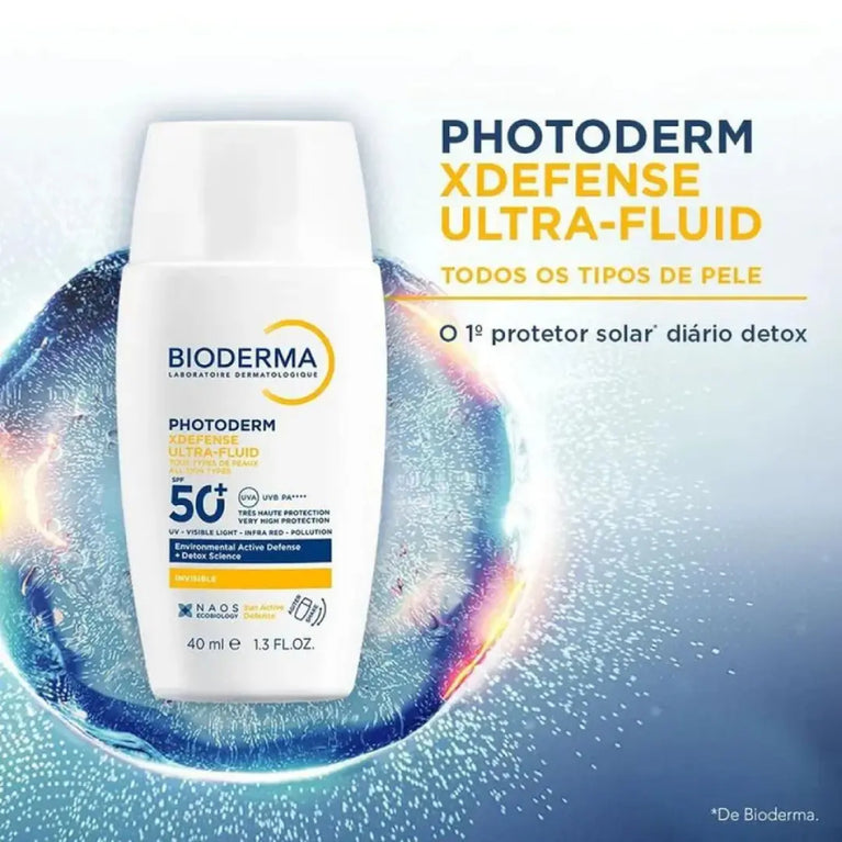 Protetor Solar Bioderma Photoderm XDefense Ultra-fluid Invisible FPS 50+ 40ml