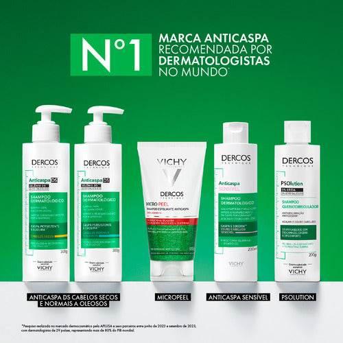 Shampoo Anticaspa De Cabelos Normais A Oleosos Dercos 300g Vichy - Drogaria Poupa Centro