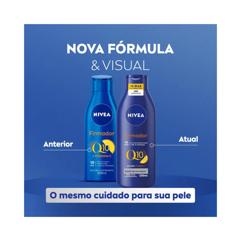 Hidratante Corporal Firmador Q10 com Vitamina C Nívea Pele Extrasseca 200ml