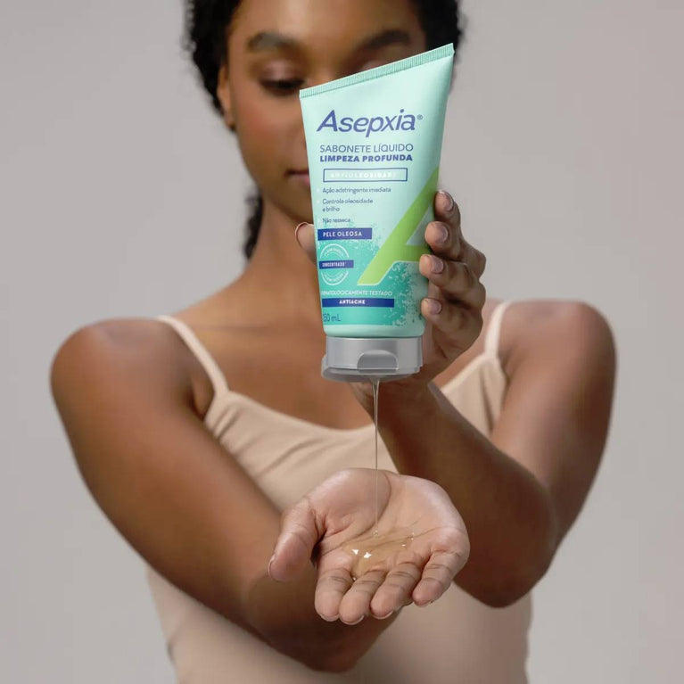 Sabonete Líquido Asepxia Limpeza Profunda 150ml - Pele Oleosa