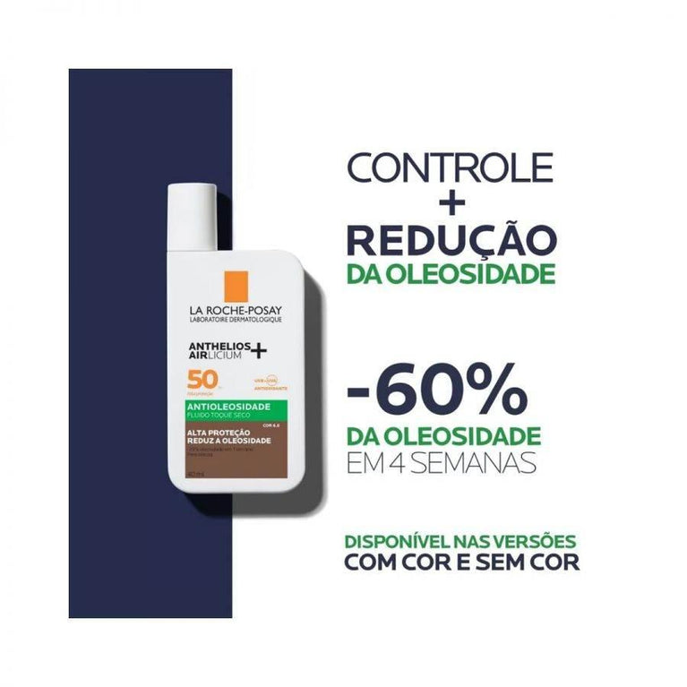 ANTHELIOS ANTIOLEOSIDADE FPS 50 COR 6.0 40ML - Drogaria Poupa Centro