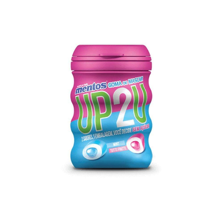 Chiclete Mentos Pote Up2U Tutti Frutti - 56G - Drogaria Poupa Centro