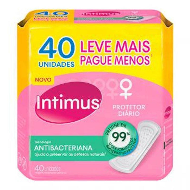 Absorvente Intimus Days Antibacteriana Com 40 Unidades - Drogaria Poupa Centro
