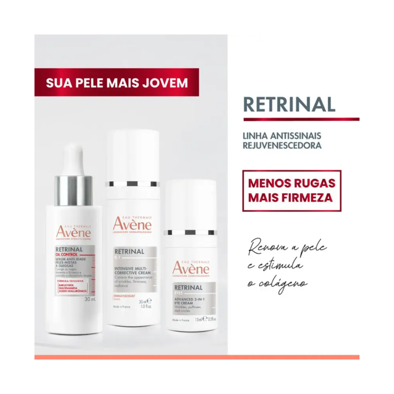 Creme para Olhos Avène Retrinal Eyes 15ml Antirrugas e Olheiras