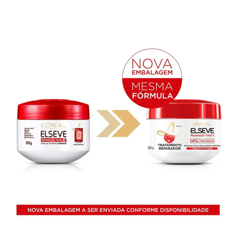 Creme L'Oréal Paris Elseve Reparação Total 5 300g