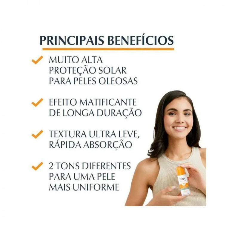 Eucerin Protetor Solar Facial Controle de Fotoenvelhecimento Tonalidade Clara FPS50 50Ml. - Drogaria Poupa Centro
