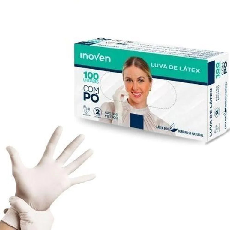Luva Latex C/100 Tamanho M